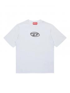 Diesel Kids футболка с логотипом, белый