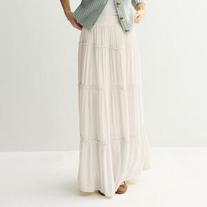 Юбка макси многоярусная Juniors So, Modern White