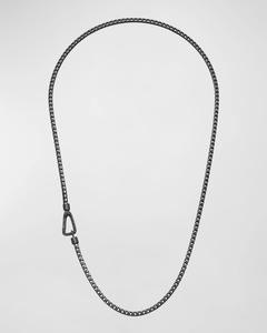 Мужское колье из окисленного серебра, длина 22 дюйма Marco Dal Maso, цвет Oxidized Silver