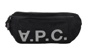 Полиэстеровая поясная сумка мужская черная A.P.C