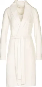 Халат Vossen "Вивьен", с окантовкой и нагрудным карманом, слоновая кость