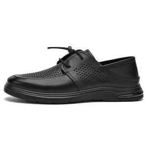 AOKANG Повседневные туфли мужские черные, цвет Black (Standard Leather Shoe Size)