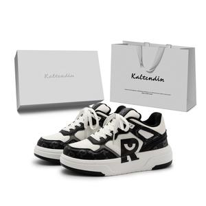 Kaltendin Нишевые минималистичные очки в стиле фэшн Бесплатные 3D лоу-топ скейтбордские кроссовки унисекс Графитовый черный, цвет Graphite Black