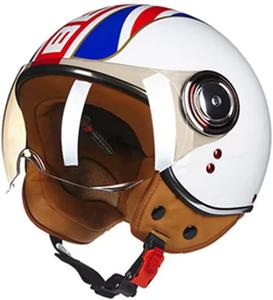 Шлем Shizicong Vespa Vintage, белый