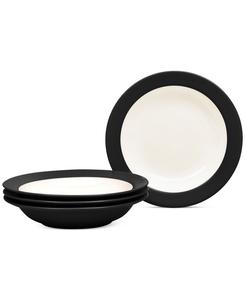 Набор из 4 тарелок для пасты и супа Colorwave объемом 20 унций (593 мл) Noritake, графит