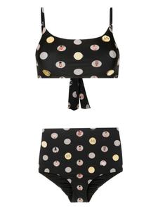 Бикини с графичным принтом Amir Slama, черный