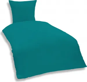 Комплект постельного белья из 2 предметов, 135 х 200 см, цвет петроль-синий, микрофибра One-Home