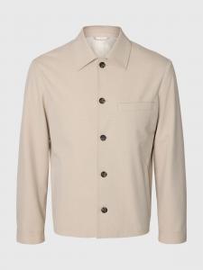 SELECTED Куртка межсезонная 'SLHRobert' в бежевом цвете