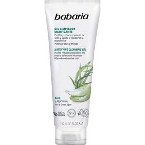 Очищающий гель для лица Aloe vera gel limpiador facial matificante Babaria, 150 мл