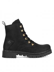 Ботинки женские Rieker утепленные на толстой подошве, черный