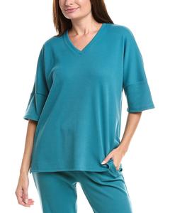 Топ N Natori Tranquility с V-образным вырезом, синий