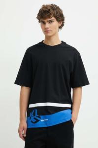 Хлопковая футболка Karl Lagerfeld Jeans, черный