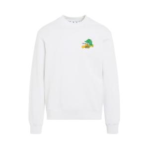 Off-White Brush Arrow Slim Crewneck, Белый/Многоцветный