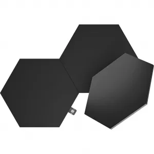 Светодиодный декор Shapes Ultra Black Hexagons Expansion Pack - 3 шт. Расширение - 3 шт., дополнение к стартовому комплекту Nanoleaf, черный