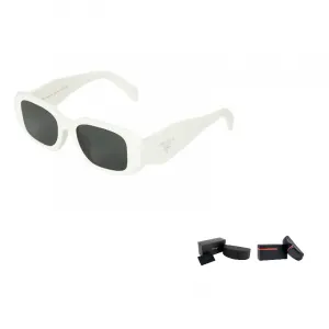 PRADA Прямоугольные солнцезащитные очки, White