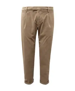 Узкие бархатные брюки, изготовленные в Италии. Briglia, бежевый