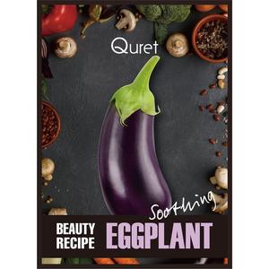 Quret, Beauty Recipe, успокаивающая тканевая маска Баклажан, 25 г