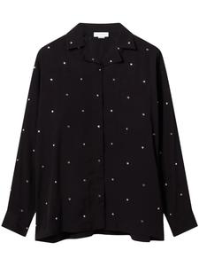Stella McCartney рубашка с кристаллами, черный