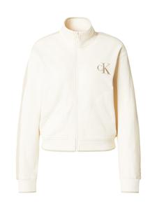 Calvin Klein Jeans Межсезонная куртка 'TERRY' в белом цвете