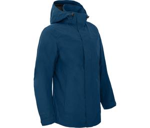 BERGSON Летняя парка с сетчатой подкладкой, водонепроницаемость 20 000 мм водяного столба, синяя