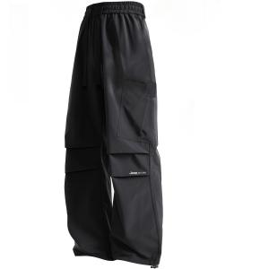 Повседневные брюки унисекс Jeep, черные с флисовой подкладкой (5569)