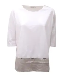 Хлопковый свитер с пайетками Kangra, белый