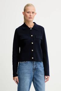 Кардиган из смесовой шерсти Morgan, темно-синий