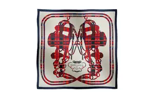 Brides De Gala Шелковые Платки Унисекс Красный HERMES