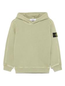 Толстовка с значком компаса Stone Island Junior, зеленый