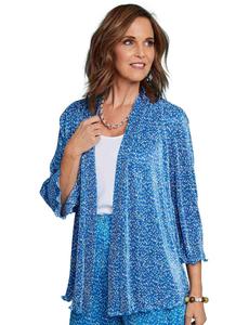 Мягкая куртка с цветочным принтом Chums, синий