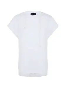 Блузка, украшенная жемчугом Simone Rocha, белый