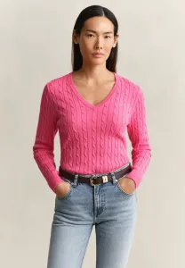 V-Образный вырез с джемпером Gant, Bright Fuschia