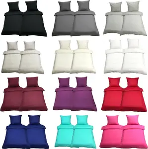 Комплект постельного белья 135х200 см, микрофибра, однотонный, пододеяльник, комплект постельного белья, 2-4 предмета, цвет: черный, количество предметов: 2 шт. leonado vicenti