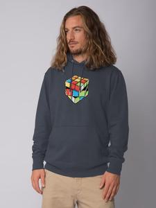 Толстовка wat? Apparel Sweatshirt Pixel Zauberwürfel, цвет India Ink Grey