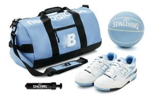 Кроссовки New Balance NB 550 Vintage, белый/голубой