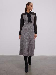 BGN Платье черного/серого цвета