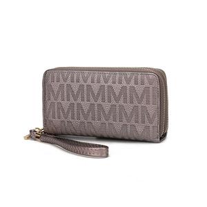 Кошелек-кошелек Lisbette Wristlet Handbag M Signature MKF Collection By Mia K., цвет pewter