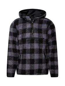 Флисовая куртка Brandit, серый/темно-серый/черный