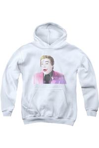 Батмен Классик ТВ худи с капюшоном для молодежи Gildan, белый