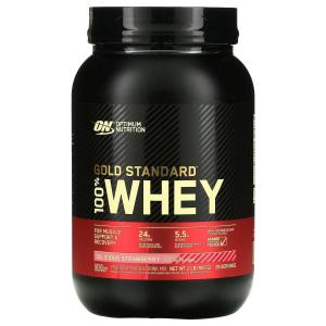Optimum Nutrition 100% сыворотка золотой стандарт вкусная клубника 2 фунта (909 г)
