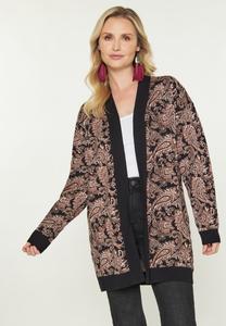 Кардиган usha Cardigan, Black Multicolor/Black