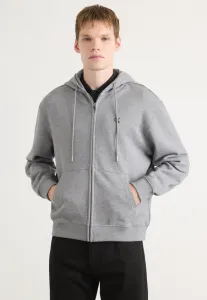 Толстовка на молнии с монограммой Calvin Klein Jeans, Medium Grey Heather