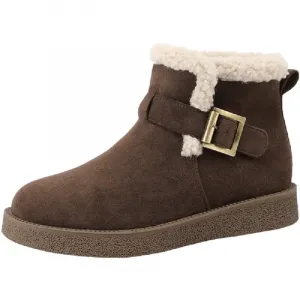 Mulinsen Женские короткие зимние сапоги верблюжьего цвета, цвет Camel