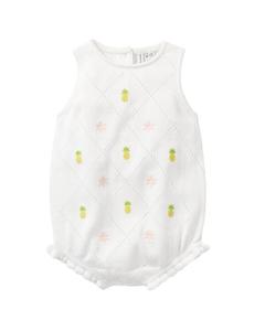 Комбинезон Janie and Jack Pineapple Pointelle, белый