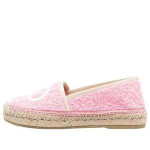 Кроссовки terry cloth espadrilles 'interlocking g - pink dusty' Gucci, розовый
