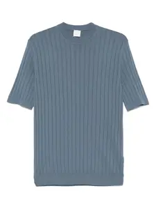 Футболка в рубчик Eleventy, синий