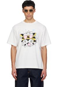 Kenzo Белая футболка Kenzo Paris 'Kenzo Wild Tiger' оверсайз