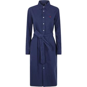 Поло платье-рубашка Polo Ralph Lauren, синий