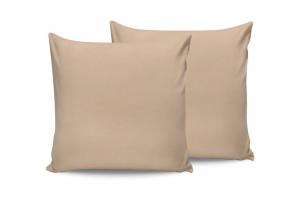 L'Essentiel Linge de Maison, Бежевый, Комплект наволочек (2 шт.) (DE), Бежевый, 100 % ХЛОПОК RANFORCE, 80 x 80 см