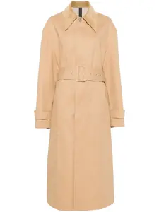 Пальто с поясом AMI Paris, нейтральный